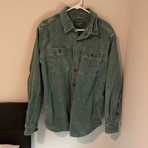 Woolrich Green Corduroy Shirt Jacket XL